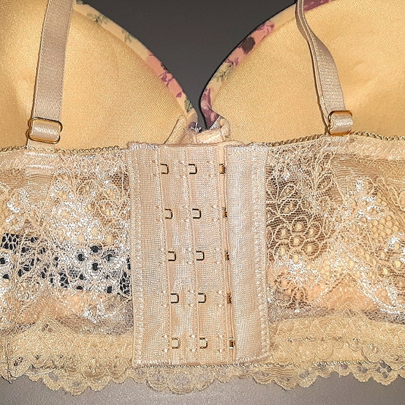 NWT☆RENE ROFE 34C Lacey Balconette Push-up Bra☆Beautiful - Picture 5 of 16